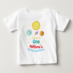 Camiseta Primeira Viagem ao Redor do Sol 1º Aniversário