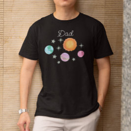 Camiseta Primeira viagem preta em torno do primeiro anivers