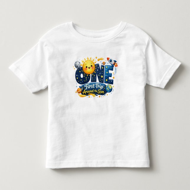 Camiseta Primeira Volta ao Sol Primeiro Aniversário (Frente)