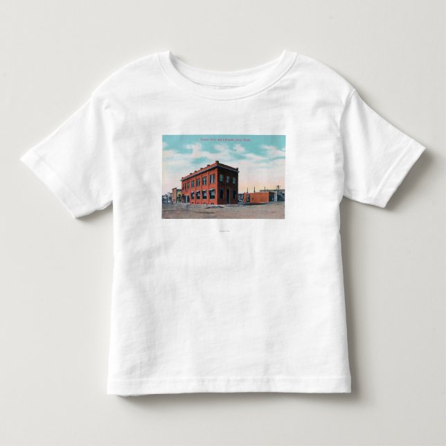 Camiseta Primeiramente e rua CornerLind de I, WA (Frente)