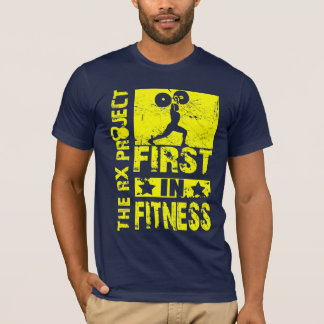 Camiseta Primeiramente na aptidão limpa - e - empurre o