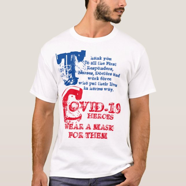 CAMISETA PRIMEIRAS RESPOSTAS, ENFERMEIRA, MÉDICOS OBRIGADOS (Frente)