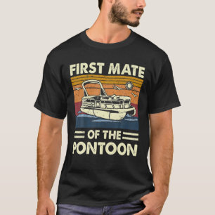 Camiseta Primeiro Amante Do Capitão De Barcos Pontoon