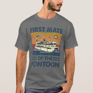 Camiseta Primeiro Amante Do Capitão De Barcos Pontoon