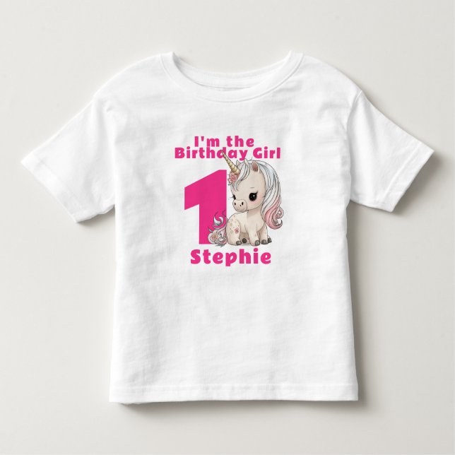Camiseta Primeiro Aniversário, Bebê Personalizado (Frente)