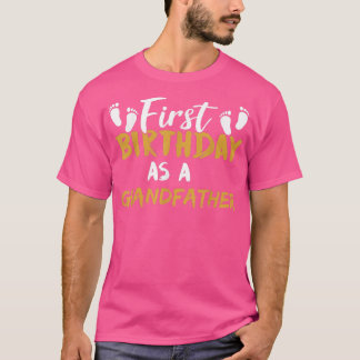 Camiseta Primeiro Aniversário Como Avô Promoveu Celebração