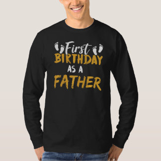 Camiseta Primeiro Aniversário Como Partido Pai Celebra Dito