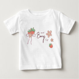 Camiseta Primeiro Aniversário da Garota Rosa Berry