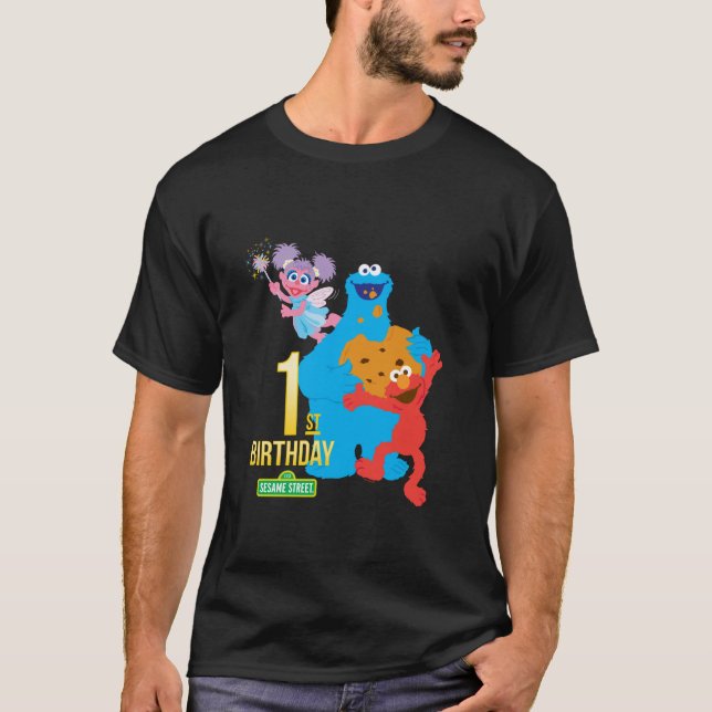 Camiseta Primeiro aniversario da Rua Sésame (Frente)