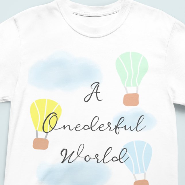 Camiseta Primeiro aniversario de Balão de Ar Quente do Mund (Criador carregado)