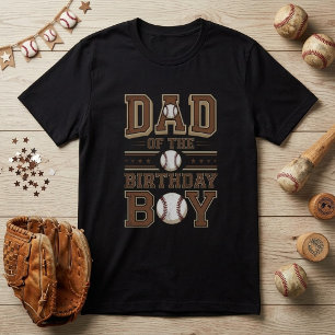 Camiseta Primeiro Aniversário de Beisebol Pai