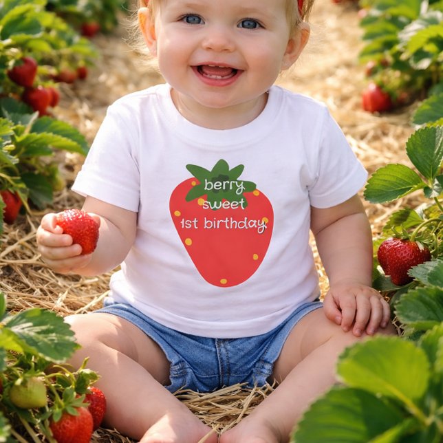 Camiseta Primeiro Aniversário de Berry (Criador carregado)