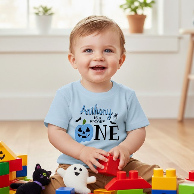 Camiseta Primeiro aniversario de Dia das Bruxas Spooky One (Criador carregado)