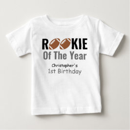 Camiseta Primeiro aniversario de futebol da Rookie