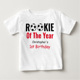 Camiseta Primeiro aniversario de futebol da Rookie