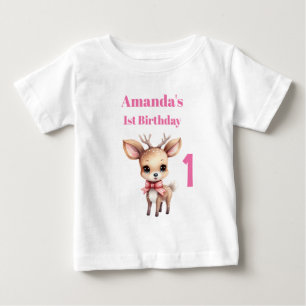 Camiseta Primeiro aniversario de Ilustração de Cartoon de V