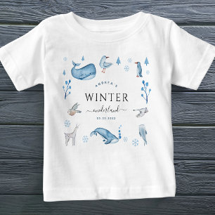 Camiseta Primeiro aniversario de Onederland Blue Winter