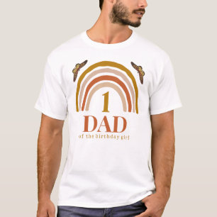 Camiseta primeiro aniversario de pai personalizado de menin