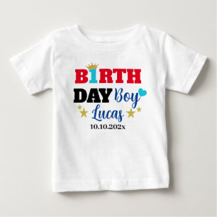 Camiseta Primeiro aniversario De Tendência Bonito Com Perso