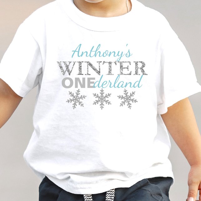 Camiseta Primeiro aniversario de Winter ONEderland (Criador carregado)