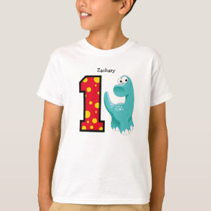 Camiseta primeiro aniversario Dinossauro Personalizado