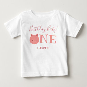 Camiseta Primeiro Aniversário do Coglet Um Nome