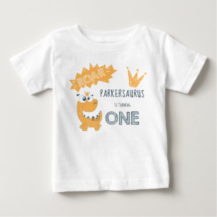 Camiseta Primeiro Aniversário do Dinossauro da Rota