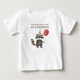 Camiseta Primeiro Aniversário do Guaxinim