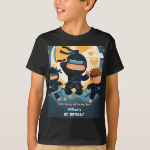 Camiseta Primeiro aniversario do Guerreiro Ninja Ninja da G