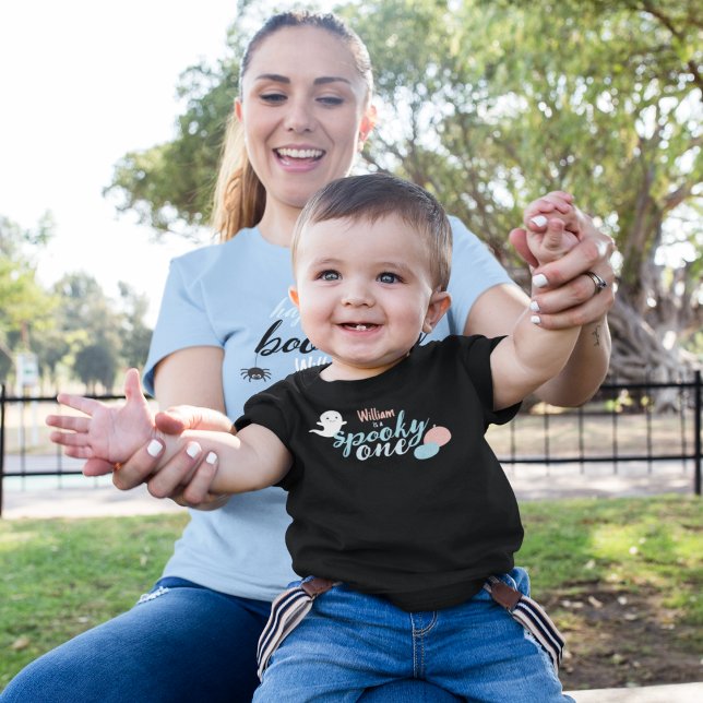 Camiseta Primeiro Aniversário do Spooky One Boy (Criador carregado)