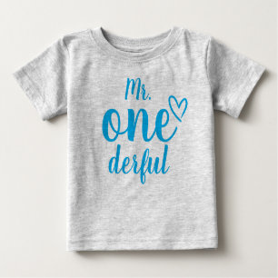 Camiseta Primeiro Aniversário do Sr. Onederful Bebê