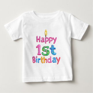 Camiseta Primeiro aniversario Feliz - Design de texto de Ce