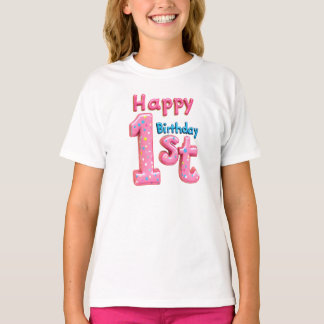 Camiseta Primeiro aniversario Feliz - Texto de Celebração C