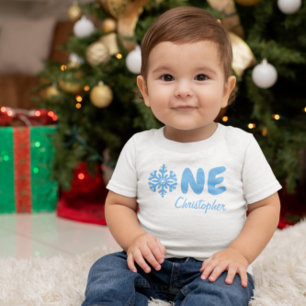 Camiseta Primeiro aniversario Floco de Neve
