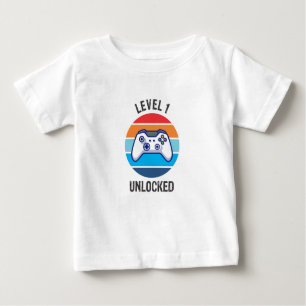 Camiseta primeiro aniversario Gamer Nível 1