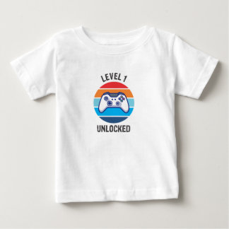 Camiseta primeiro aniversario Gamer Nível 1 