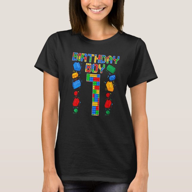 Camiseta primeiro aniversario Master Builder 1 Anos Antigo  (Frente)