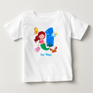 Camiseta Primeiro aniversario Mermaid