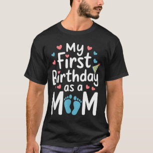 Camiseta Primeiro aniversário nova mamãe bebê festa feliz d