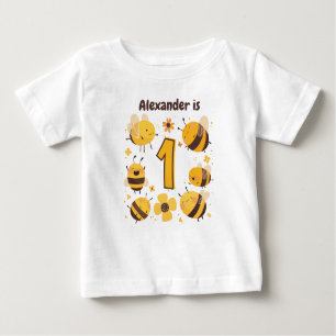 Camiseta Primeiro aniversario personalizado de Bebê