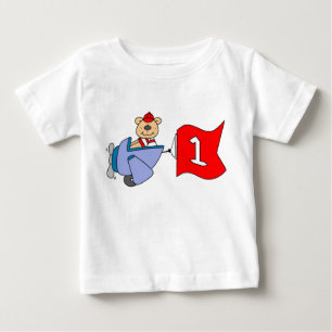 Camiseta Primeiro aniversario Piloto Urso