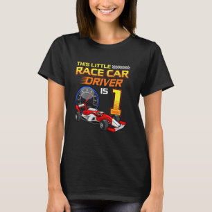 Camiseta primeiro aniversario Race Car Driver 1 Ano Corrida