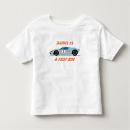 Camiseta Primeiro aniversario Rápido Moderno de Carro Race