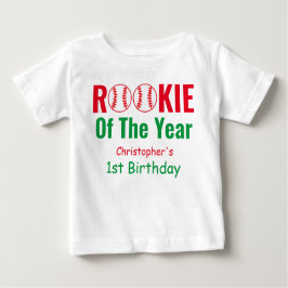 Camiseta Primeiro aniversario Rookie Baseball