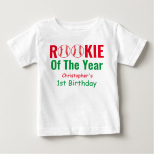 Camiseta Primeiro aniversario Rookie Baseball