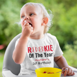 Camiseta Primeiro aniversario Rookie Baseball