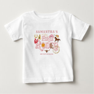 Camiseta Primeiro aniversario Rosa Selvagem Ocidental Prime