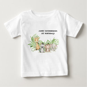 Camiseta Primeiro aniversario Safari Adventure