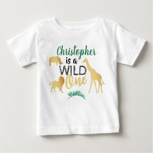 Camiseta Primeiro aniversario Selvagem Safari Boys