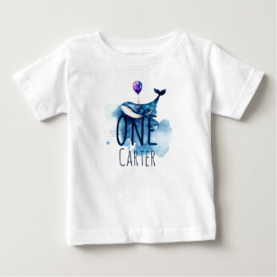Camiseta Primeiro Aniversário Sob Nome Personalizado Do Ma